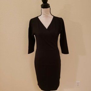 Hybrid & Co Women's Plum Cross V-Neck Midi Dress